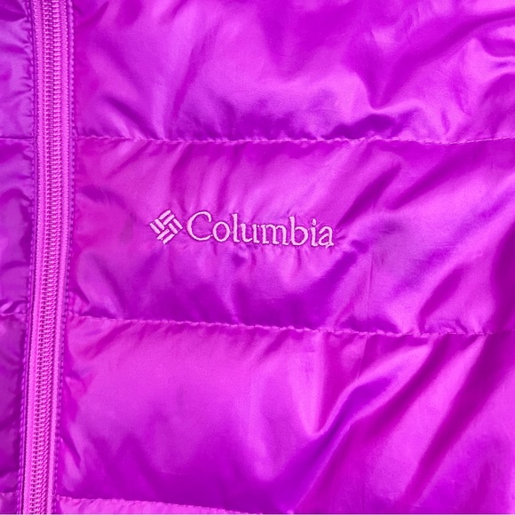 Columbia Girls Magenta Pink Puffer Jacket Size L 14-16 - Picture 4 of 8